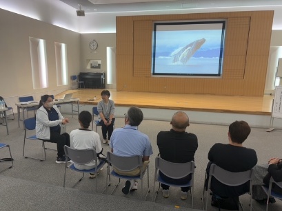 看護学科学生による説明