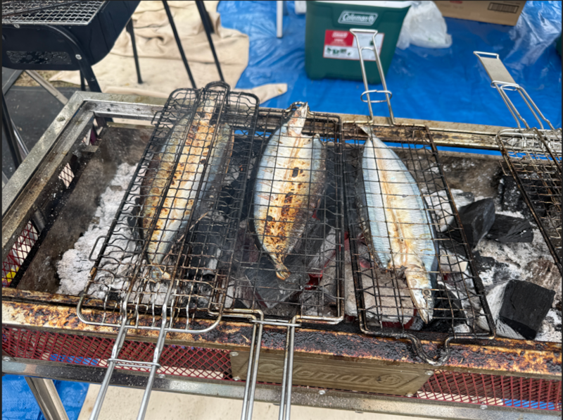 若葉区民まつりで出展したサンマの開き