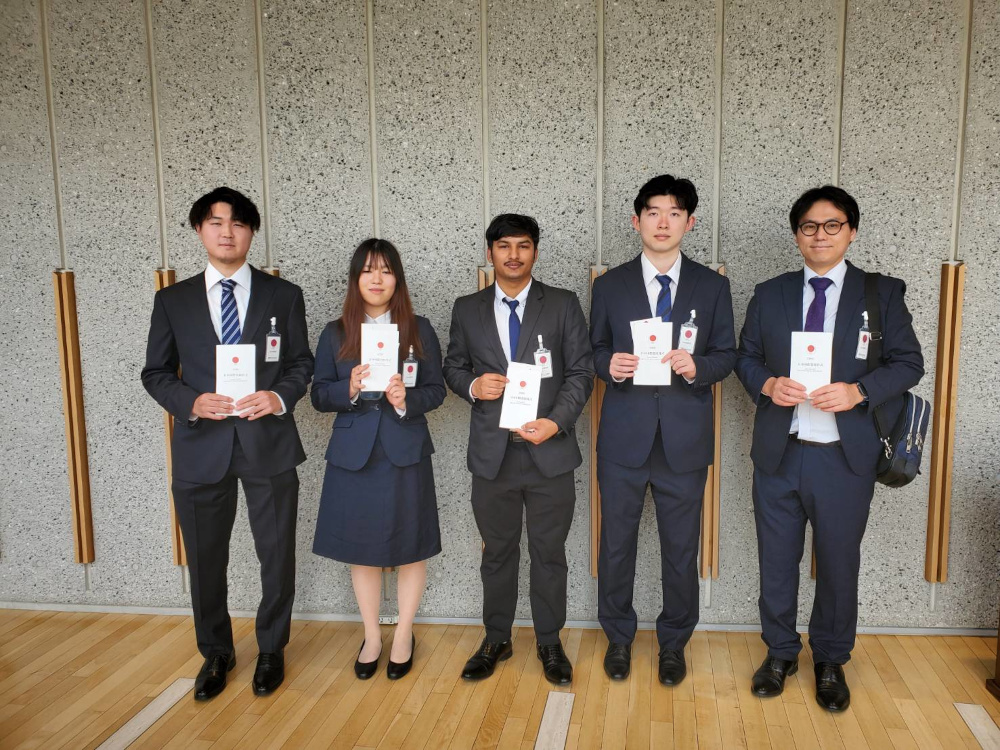 日本国際賞授賞式に参加