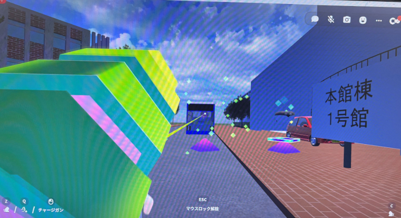 東京情報大学を舞台にシューティングアクションゲーム